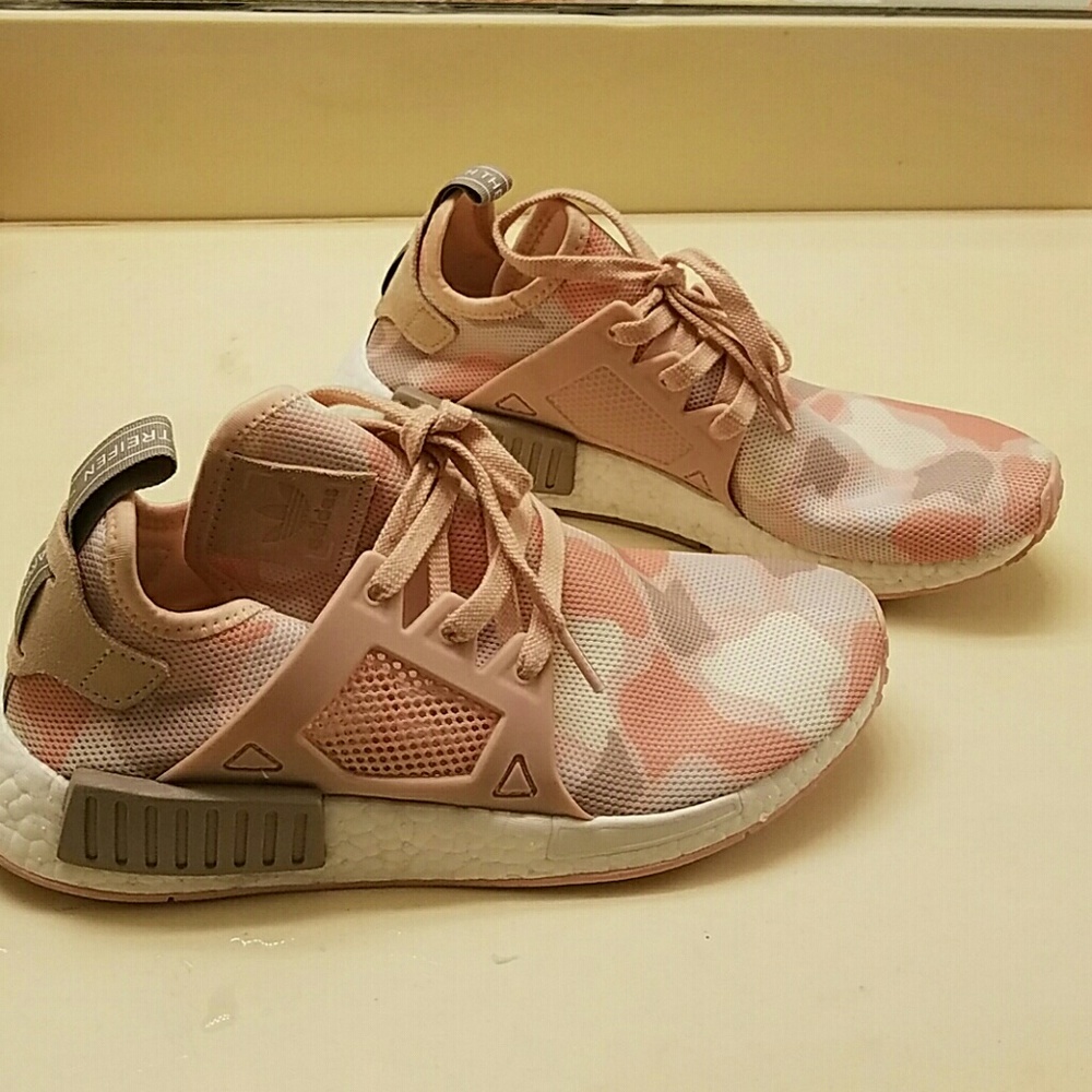 Adidas NMD pink camo boost shoes - Picture 1 of 4